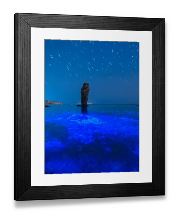 Framed Print : Fluorescent beach In Yellow Sea Framed Print : Fluorescent beach In Yellow Sea