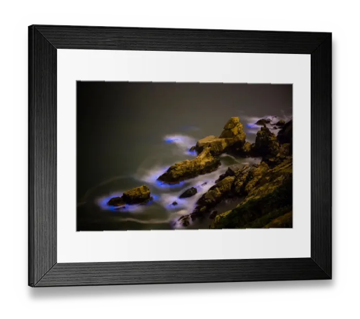 Framed Print : Blue Tears, Bioluminescent algae Noctiluca Scintillans Framed Print : Blue Tears, Bioluminescent algae Noctiluca Scintillans