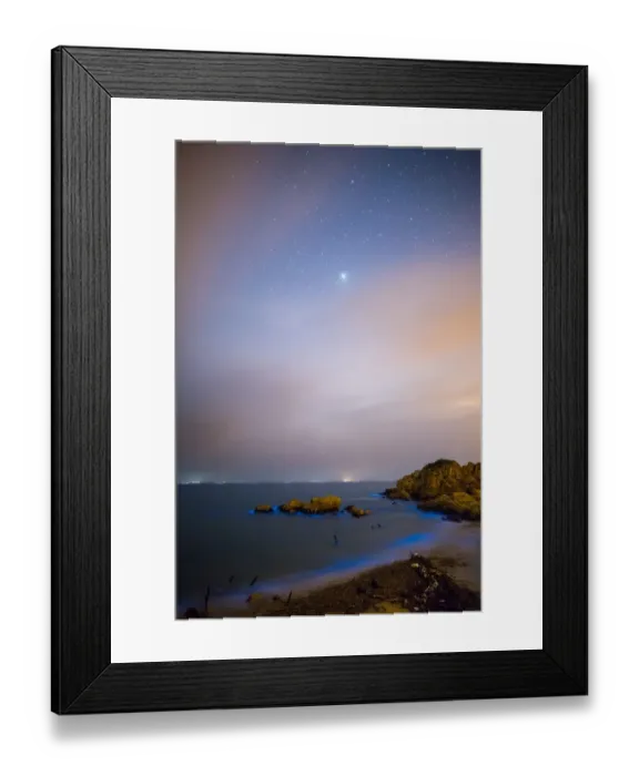Framed Print : Blue Tears Bioluminescent algae Noctiluca Scintillans