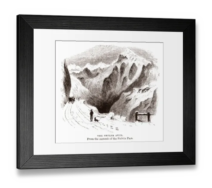 Framed Print : The Ortler Spitz from the summit of Stelvio Pass Framed Print : The Ortler Spitz from the summit of Stelvio Pass