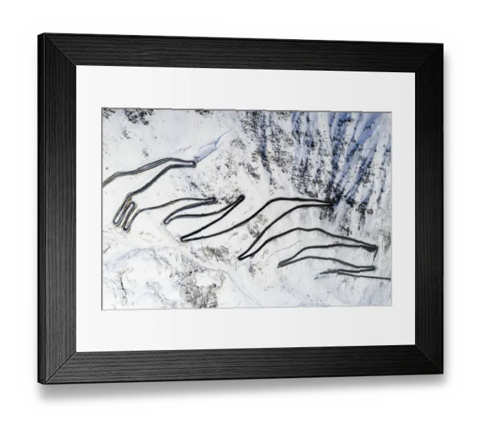 Framed Print : Stelvio Pass mountain road, aerial view, Bolzano, South Tyrol, Italy Framed Print : Stelvio Pass mountain road, aerial view, Bolzano, South Tyrol, Italy