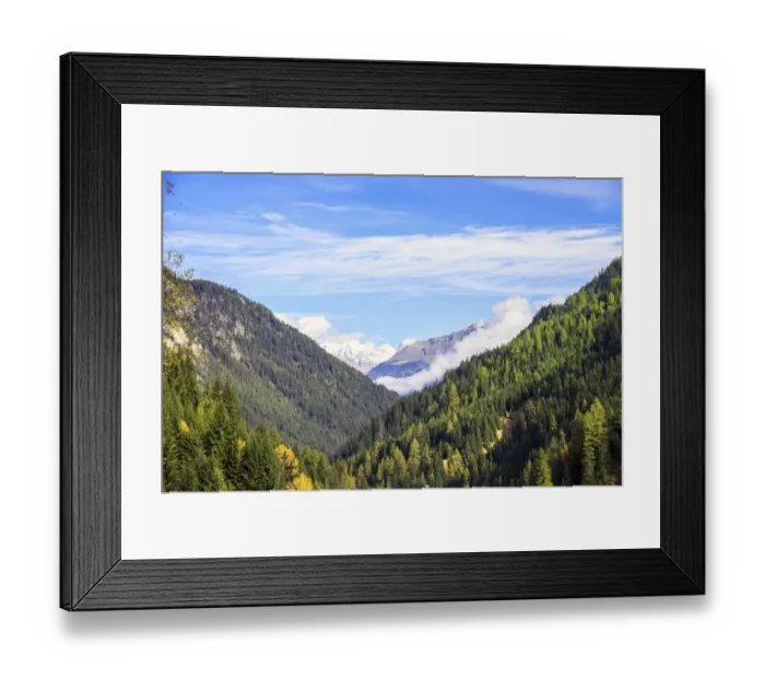 Framed Print : View at Passo dello Stelvio in South Tyrol, Italy Framed Print : View at Passo dello Stelvio in South Tyrol, Italy
