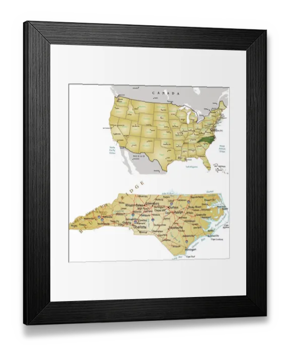 Framed Print : Reference Maps, 167922653