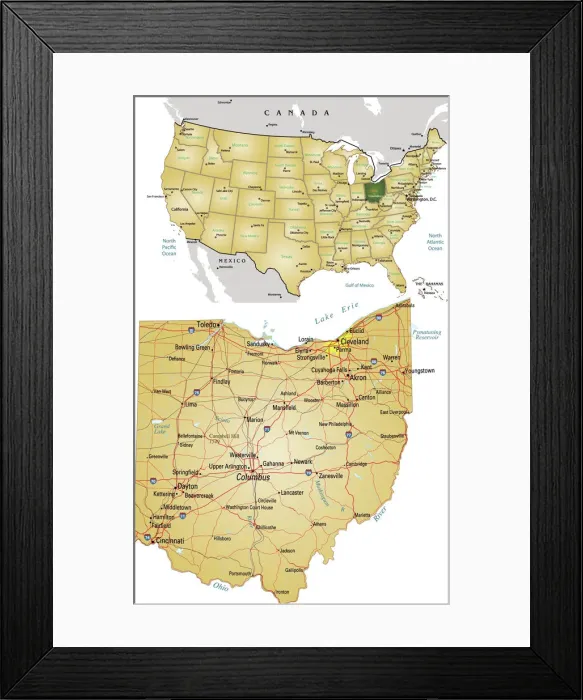 Framed Print : Reference Maps, 163116006 Framed Print : Reference Maps, 163116006