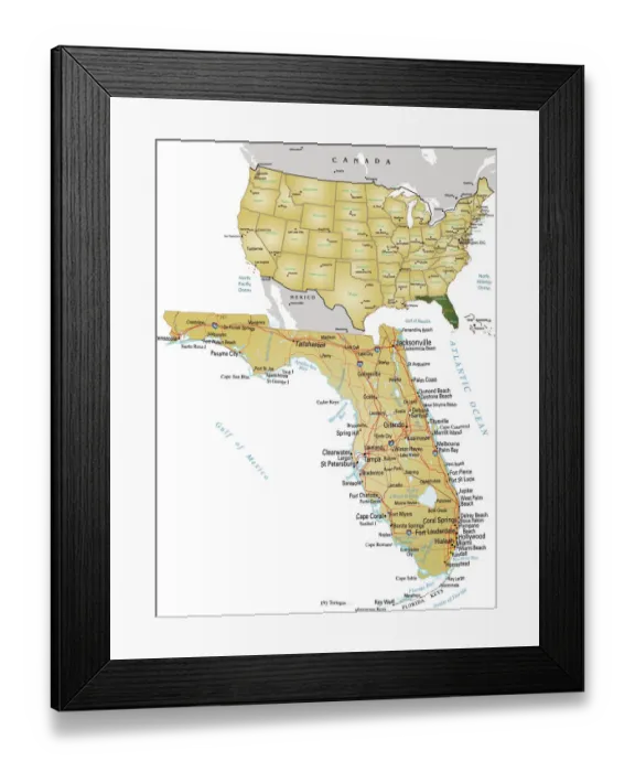 Framed Print : Reference Maps, 154156374 Framed Print : Reference Maps, 154156374