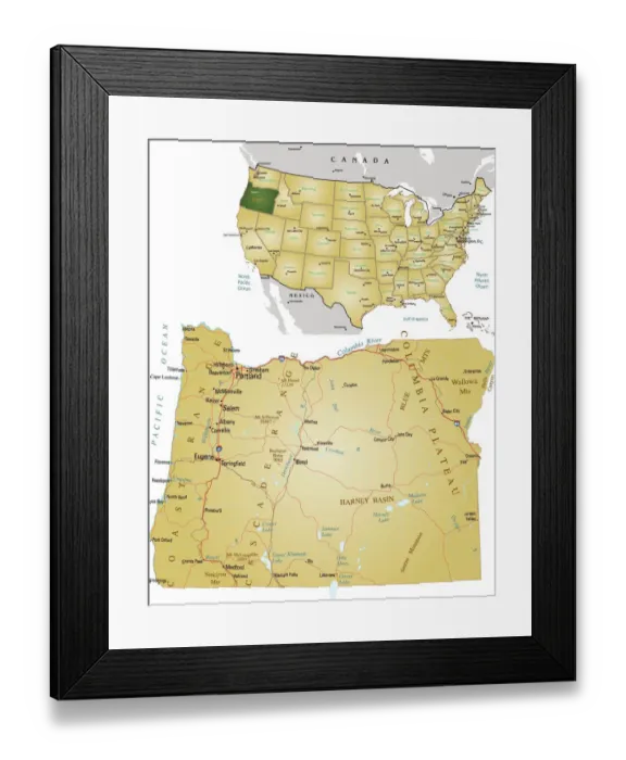 Framed Print : Reference Maps, 163116012 Framed Print : Reference Maps, 163116012