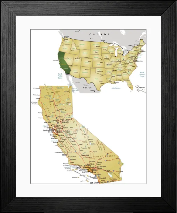 Framed Print : Reference Maps, 154156368 Framed Print : Reference Maps, 154156368
