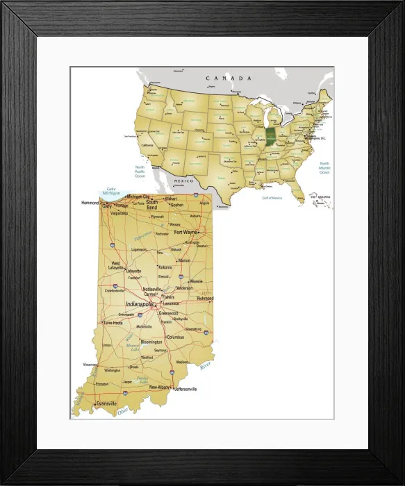 Framed Print : Reference Maps, 158448208 Framed Print : Reference Maps, 158448208