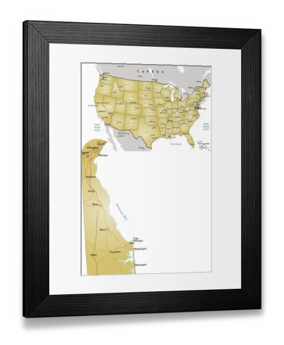 Framed Print : Reference Maps, 134435482 Framed Print : Reference Maps, 134435482