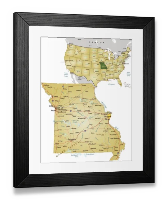 Framed Print : Reference Maps, 163219137 Framed Print : Reference Maps, 163219137
