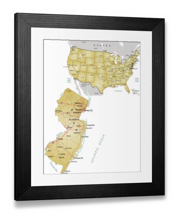 Framed Print : Reference Maps, 163116018 Framed Print : Reference Maps, 163116018