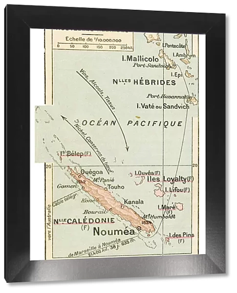 New Caledonia map 1887