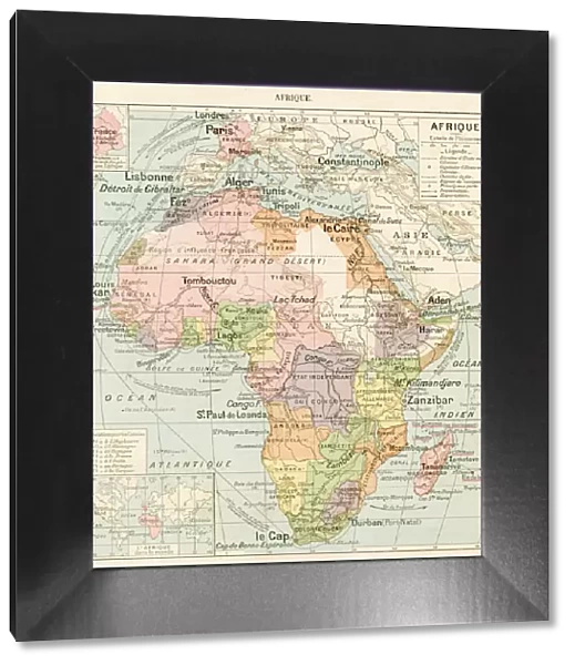 Africa map 1887