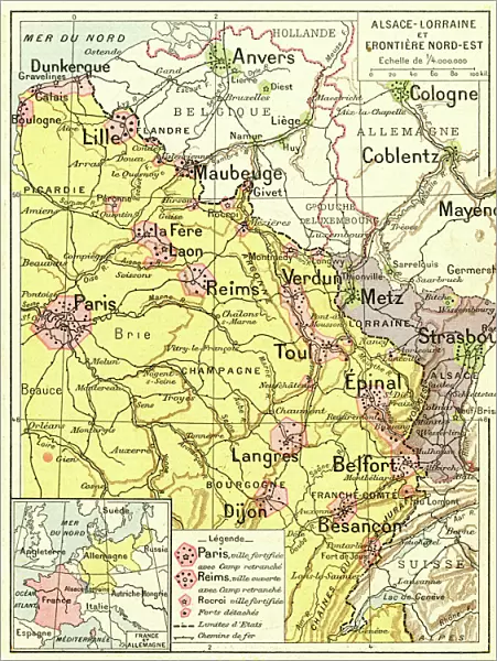 France Alsace-Lorraine map 1887