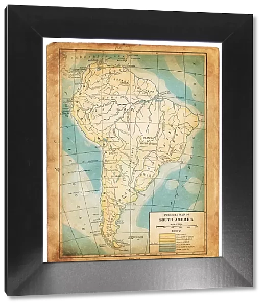 South America map 1898