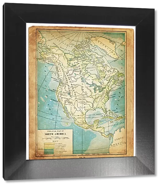 North America map 1898