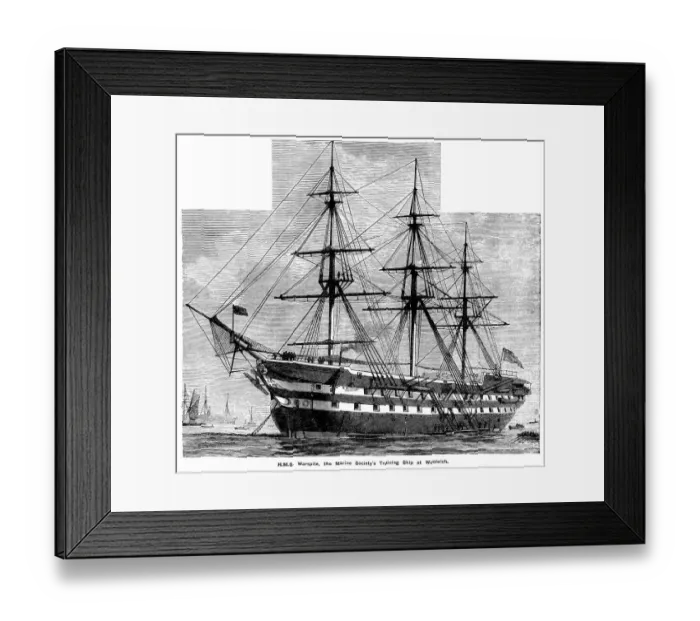Framed Print : HMS Warspite at Woolwich Framed Print : HMS Warspite at Woolwich