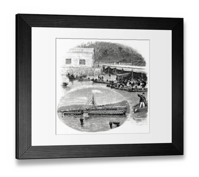 Framed Print : The cadets boathouse and boats, HMS Britannia Framed Print : The cadets boathouse and boats, HMS Britannia