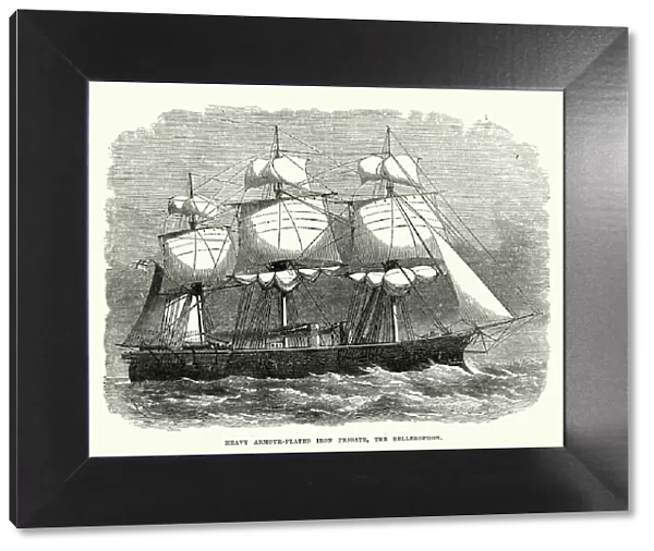 British Royal Navy Warships - HMS Bellerophon (1865)