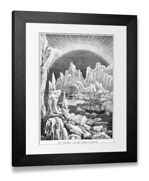 Framed Print : HMS Dorothea and Trent in the Ice Framed Print : HMS Dorothea and Trent in the Ice