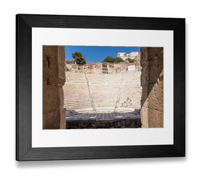 Framed Print : The theater of Herodes Atticus in Athens, Greece Framed Print : The theater of Herodes Atticus in Athens, Greece