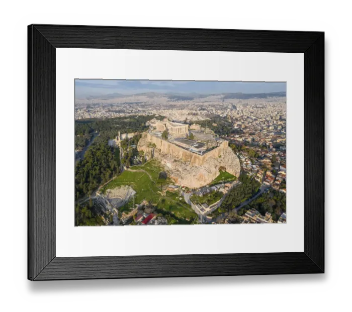 Framed Print : Aerial photo of the Acropolis of Athens, Greece Framed Print : Aerial photo of the Acropolis of Athens, Greece