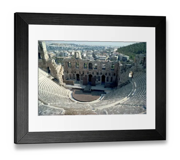 Framed Print : Acropolis amphitheatre, Athens, Greece