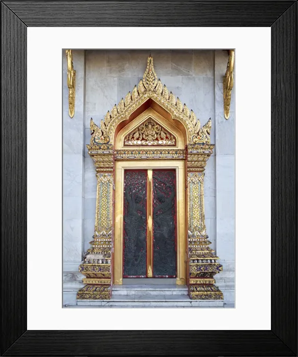 Framed Print : Door, Wat Benchamobophit Framed Print : Door, Wat Benchamobophit