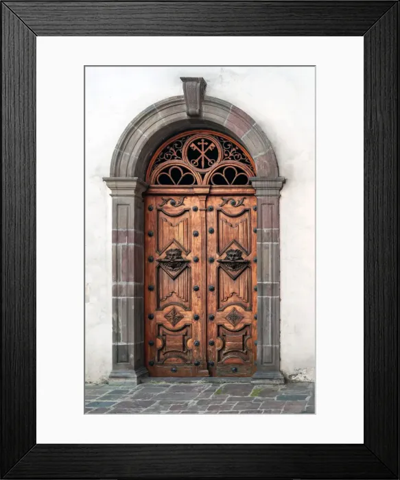 Framed Print : The Spanish Colonial Architecture of Quito, Ecuador