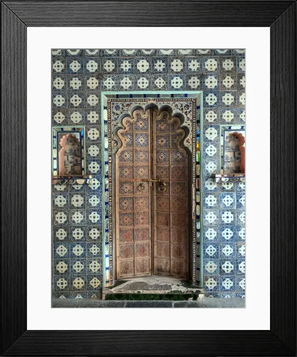 Framed Print : Door at City Palace at Udaipur Framed Print : Door at City Palace at Udaipur