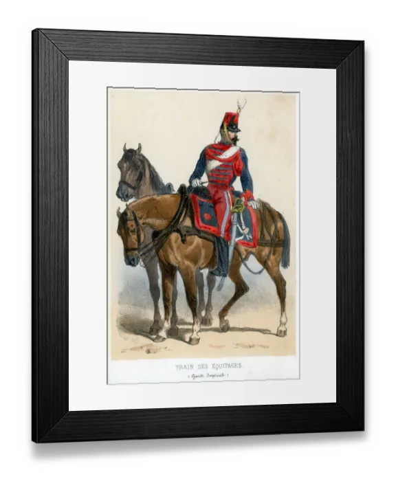 Framed Print : French soldiers of the 19th century Framed Print : French soldiers of the 19th century