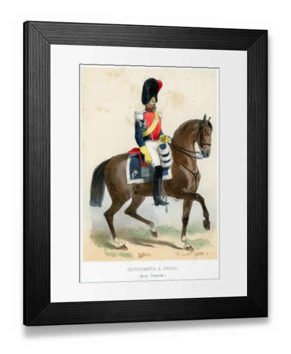 Framed Print : French soldiers of the 19th century Framed Print : French soldiers of the 19th century
