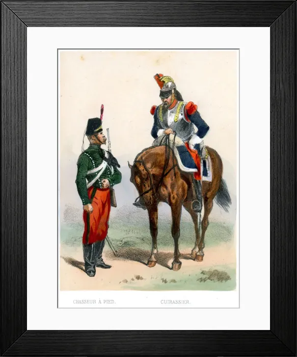 Framed Print : French soldiers of the 19th century Framed Print : French soldiers of the 19th century