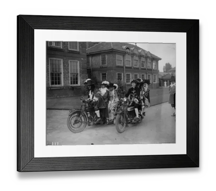 Framed Print : Biking Cavaliers Framed Print : Biking Cavaliers