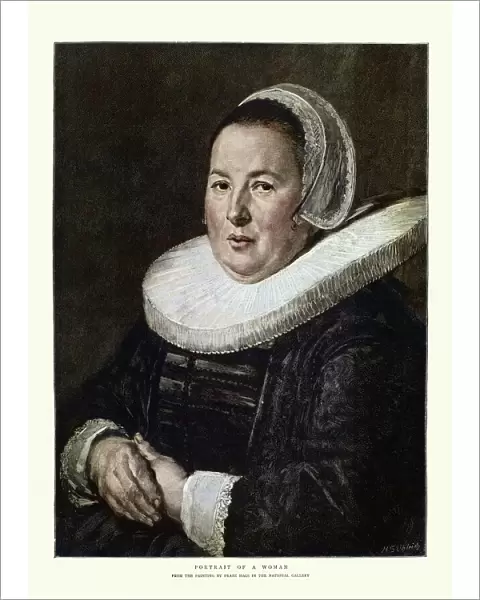 Portrait of a Woman, by Frans Hals, 17th Century