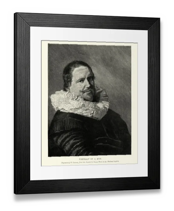 Framed Print : Portait of a man, by Frans Hals Framed Print : Portait of a man, by Frans Hals