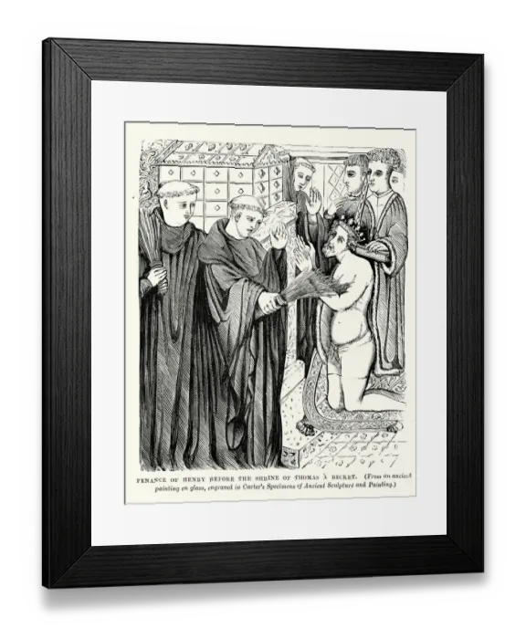Framed Print : Penance of King Henry II Framed Print : Penance of King Henry II