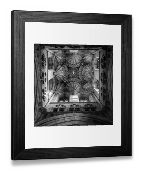 Framed Print : Unique upward perspective of architectural detail in the Canterbury Cathedral Framed Print : Unique upward perspective of architectural detail in the Canterbury Cathedral