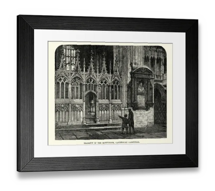 Framed Print : Transept of the martyrdom, Canterbury, Cathedral, 19th Century Framed Print : Transept of the martyrdom, Canterbury, Cathedral, 19th Century