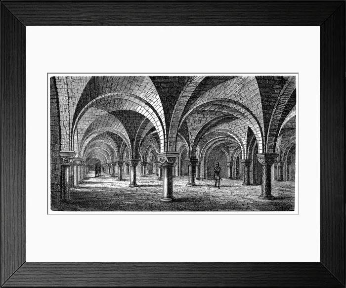 Framed Print : Crypt of Canterbury cathedral Framed Print : Crypt of Canterbury cathedral