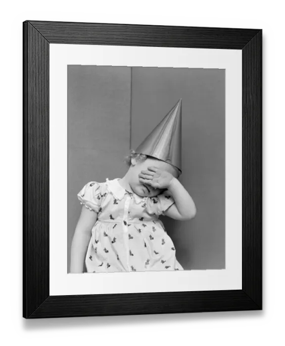 Framed Print : Girl With The Back Of Her Hand Covering Her Face Sitting In A Corner Wearing A Cotton Framed Print : Girl With The Back Of Her Hand Covering Her Face Sitting In A Corner Wearing A Cotton