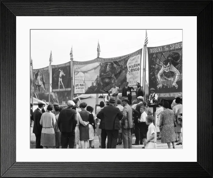 Framed Print : Sideshow performers Framed Print : Sideshow performers