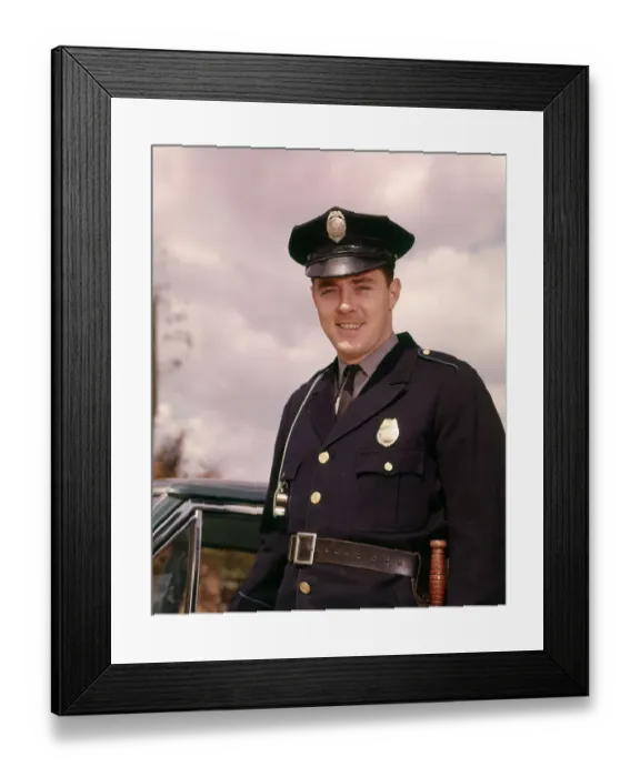 Framed Print : Smiling Man Police Uniform Policeman Policemen Officer Framed Print : Smiling Man Police Uniform Policeman Policemen Officer