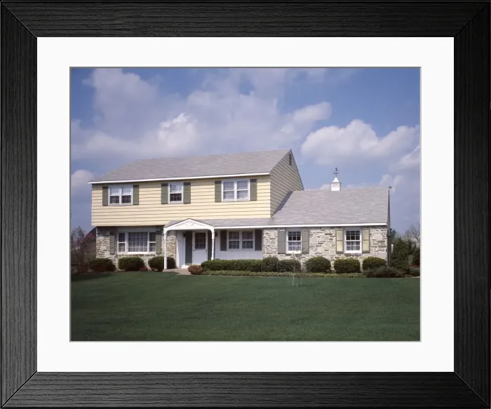 Framed Print : Residential Suburban Home Framed Print : Residential Suburban Home
