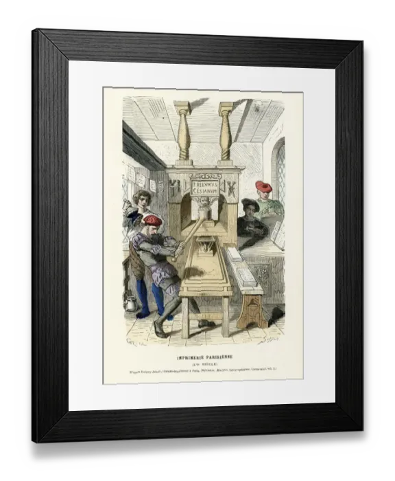 Framed Print : Parisian printing