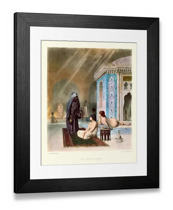 Framed Print : Pool in a Harem by Jean-Leon Gerome Framed Print : Pool in a Harem by Jean-Leon Gerome