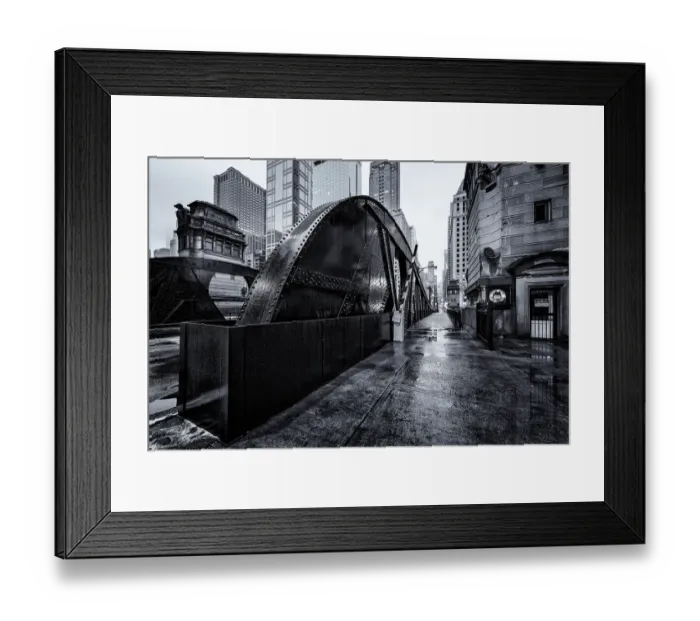 Framed Print : Marshall Suloway Bridge, Black and White, Chicago Framed Print : Marshall Suloway Bridge, Black and White, Chicago