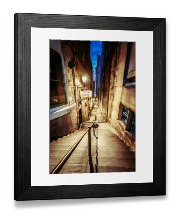 Framed Print : Fleshmarket Street, Edinburgh, Scotland