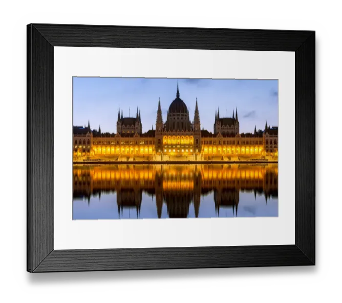 Framed Print : Blue Hour Hungarian Parliament Building OrszAaghAaz Budapest Hungary Framed Print : Blue Hour Hungarian Parliament Building OrszAaghAaz Budapest Hungary