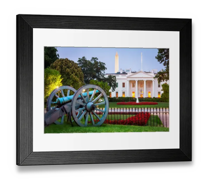 Framed Print : The White House, Washington DC, America Framed Print : The White House, Washington DC, America